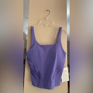 Lululemon Nulu and Mesh-Back Shelf-Bra Yoga Tank. Size 4